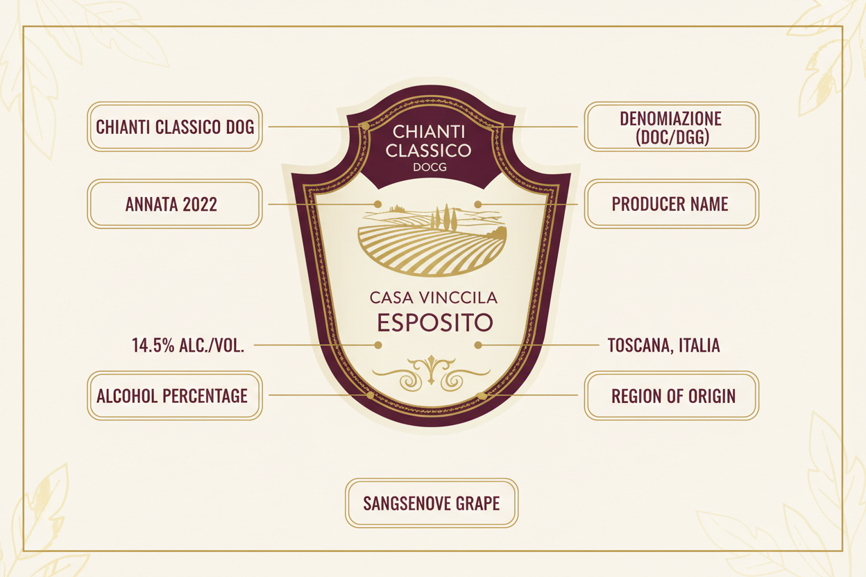 Oltre il Calice: Decifrare l'Etichetta del Vino